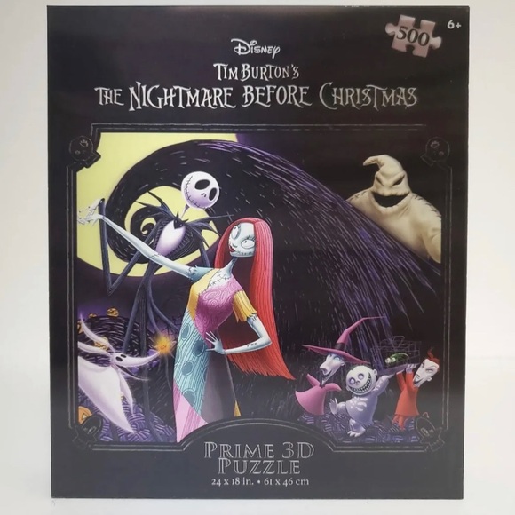 Jigsaw Puzzle 500 Pieces  3D  The Nightmare Before Christmas Jack Skellington - Picture 3 of 6